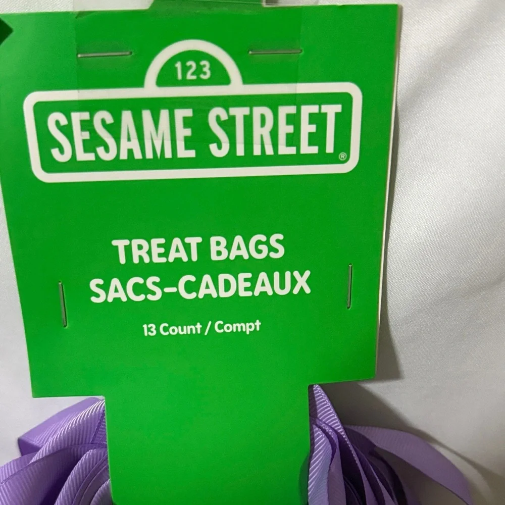 Sesame Street 13 Count Easter Treat Bags Lavender Party Favors